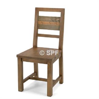 Flint Industrial Dining Chair (Timber)